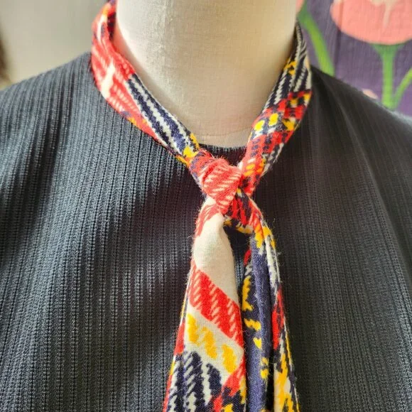 Vintage 1970's Toni Todd Plaid Maxi Dress - Picture 8 of 16